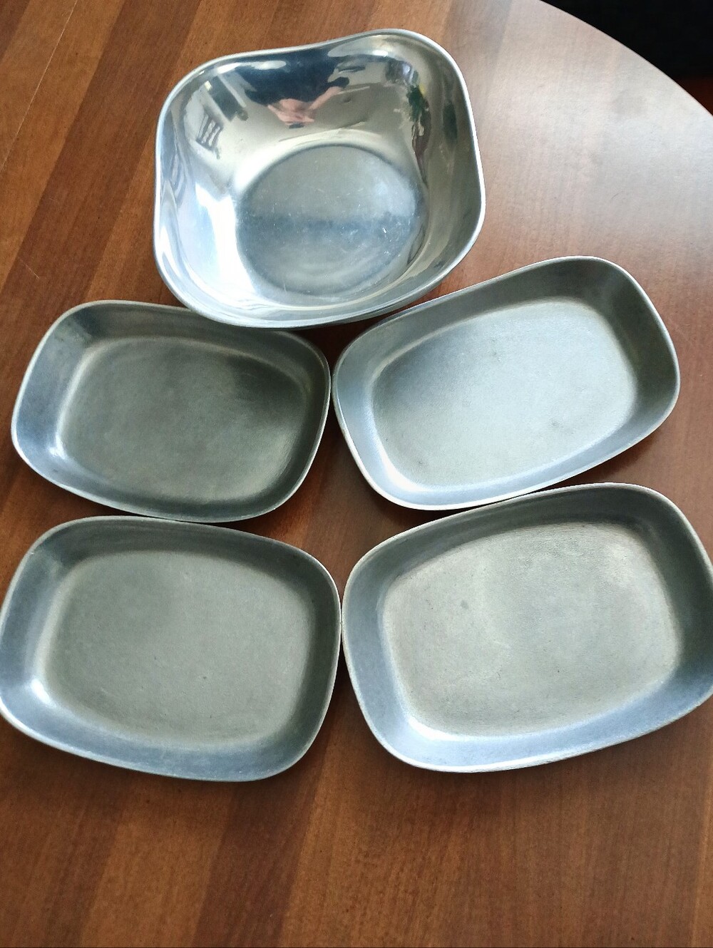 Vintage RWP (Royal Wilton Pewter) Wilton Columbia, PA Dish/Bowl & 2  Steak Plate